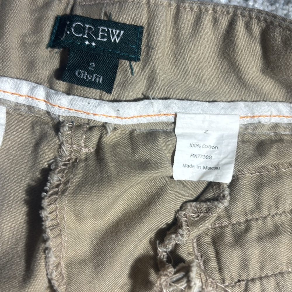 J. Crew city fit Bermuda Shorts Cotton Flat Front khaki walking short women’s 2 - Picture 8 of 12
